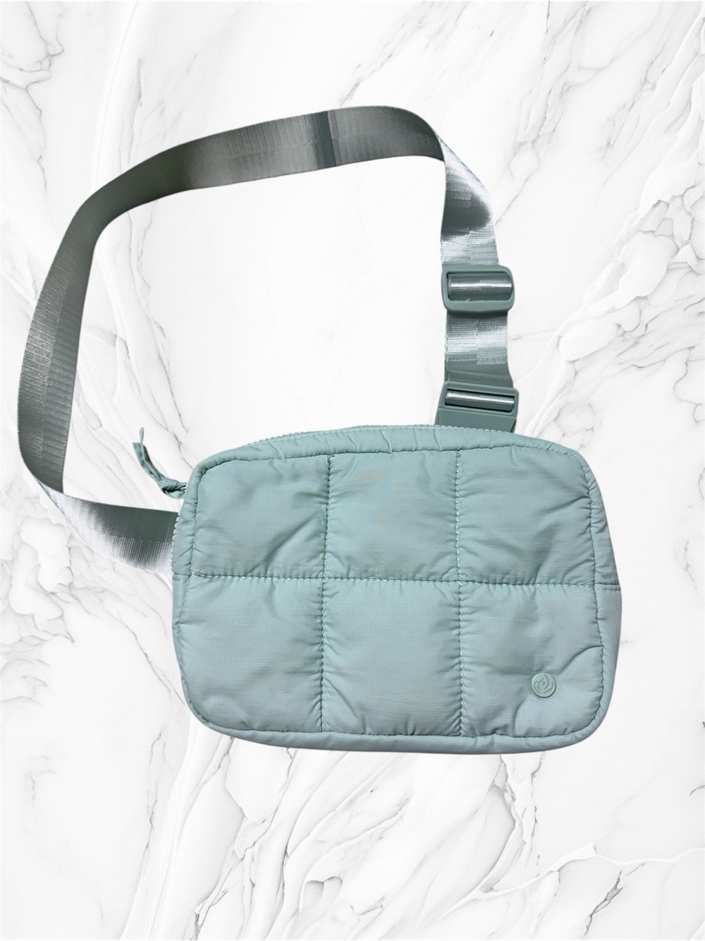 Apana Light Mint Quilted Crossbody Bag